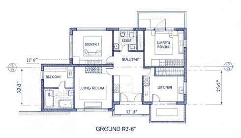 Construction blueprint planning document